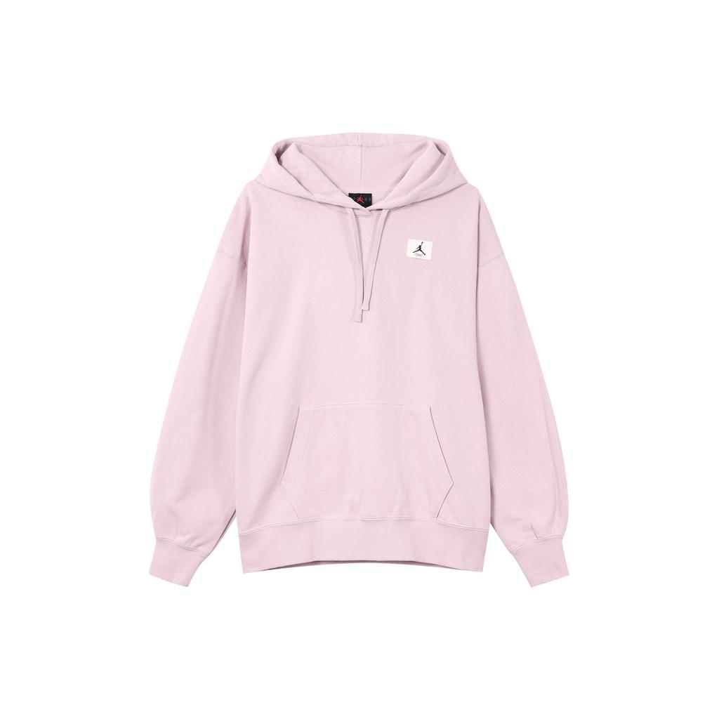 Jordan Толстовка с капюшоном из флиса WJ Flight Solid Logo Sports Casual Свободный плюшевый пуловер с длинным рукавом Женская толстовка с капюшоном Фиолетовый DQ4604-576