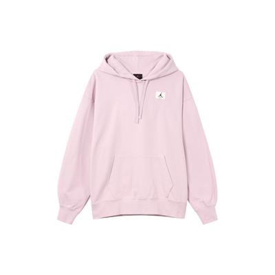 Толстовка с капюшоном из флиса WJ Flight Solid Logo Sports Casual Свободный плюшевый пуловер с длинным рукавом Женская толстовка с капюшоном Фиолетовый DQ4604-576