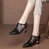 Women Lady Cute Pumps Fashion Sweet Mesh Breathable Spring & Summer Square Heel Shoes
