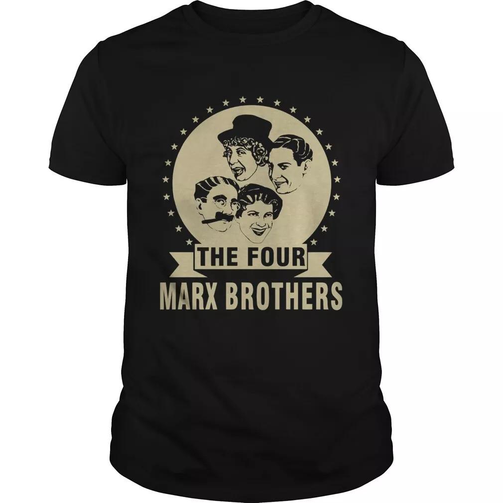 The Four Marx Brothers Shirt Classic Black Unisex Size S-5XL LI877.webp
