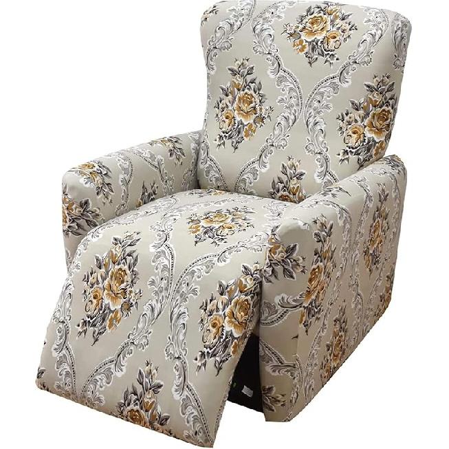 Эластичный чехол для кресла-реклайнера, Принтованные чехлы для кресла, Чехол для дивана-реклайнера, Нескользящий облегающий защитный чехол для мебели, для гостиной, спальни, дома, M