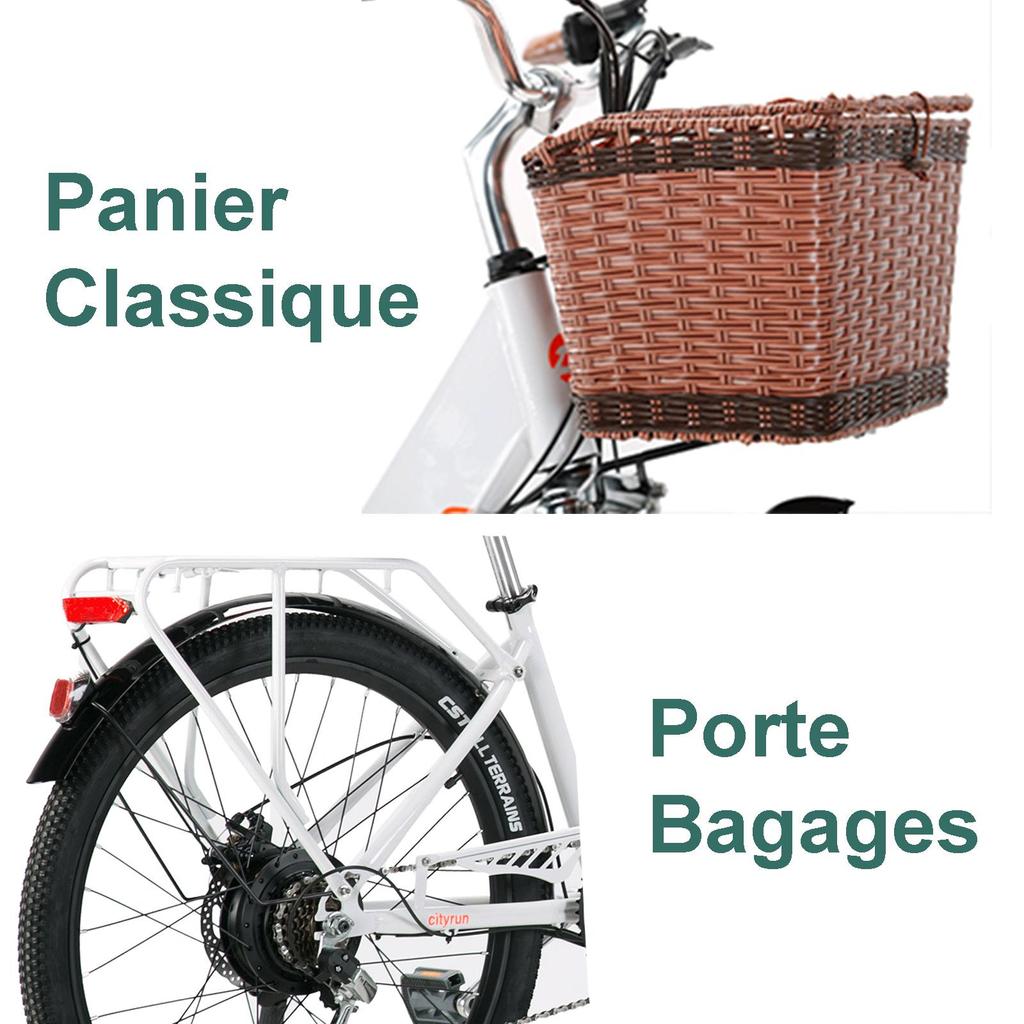 Электровелосипед Cysum cityrun26 '' для взрослых, 250 Вт, мужской электровелосипед, аккумулятор 36 В, 10 Ач, женский электровелосипед 26 дюймов