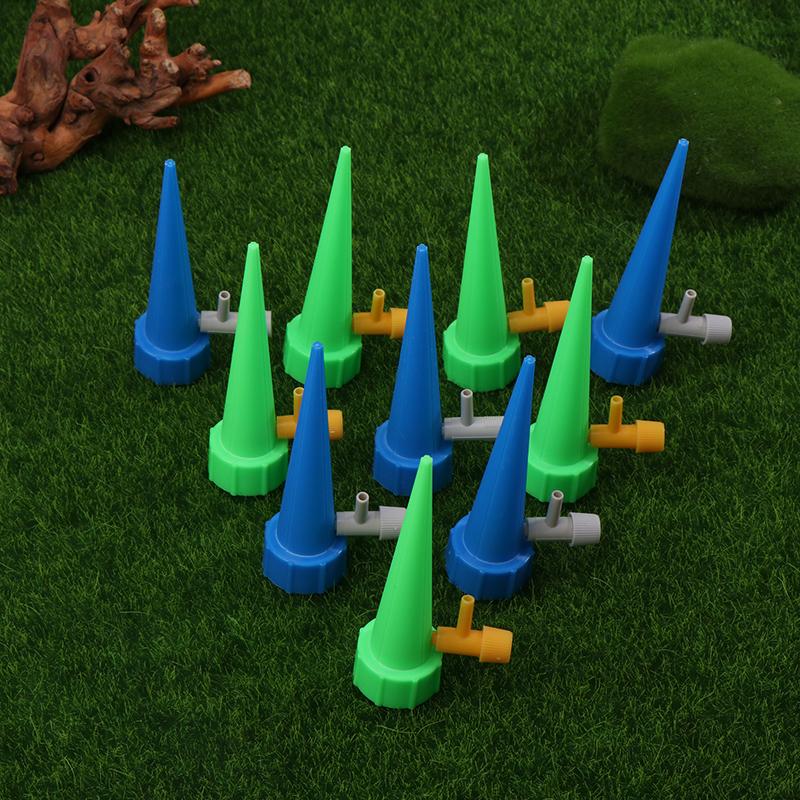 10 Pcs Automatic Drip Irrigation System Self Watering Spike For Plants Greenhouse Garden Adjustable Auto Water Dripper Device