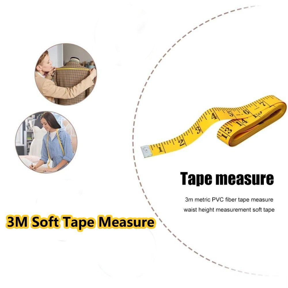 3Pcs 9.8Feet Soft Tape Measure Metric Scale Measuring Body Measuring Tape  Sewing Craft