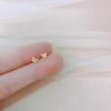 925 Silver Needles Gold Color Simple Small Butterfly Stud Earrings for Women Hypoallergenic Daily Wear Ear Girls Pierc Gifts