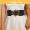 Fashion Gold Buckle Decoration Women Casual Wide Waist Belt For Use Daily