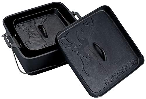 Captain Stag UG-3072 UG-3072 Dutch Oven, Iron Cast