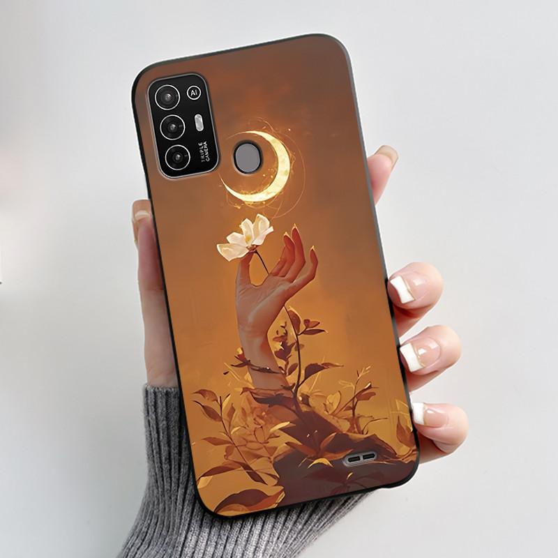 Чехол для ZTE Blade A52 Чехол для ZTE BladeA52 Задняя крышка Силиконовый Мягкий Черный ТПУ Роскошный Дракон Милый Крутой Мальчики Девочки Бампер Накладка на Телефон