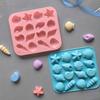 Starfish Shape 3D Shell Mold Conch Ice Cube Tray Baking Supplies Marine Animal Mold  Candy Making