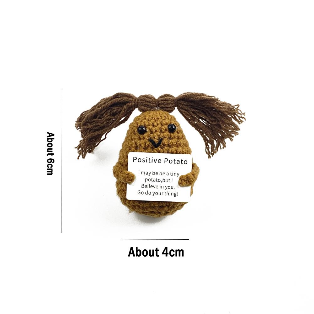 Ручная работа Эмоциональная поддержка Соленый огурец Крючком Смайлик Кислый огурец Вязаный Соленый огурец с Позитивной цитатой Подбадривающий подарок Крючком Декор