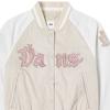 Vans Year Of The Snake Zodiac Style Single Button Long Sleeve Baseball Jacket Women Jackets Oatmeal VN000P3J2N1
