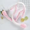 Bunny Ears Headband Moving Cute Warm Plush Airbag Rabbit Funny Gift Movable