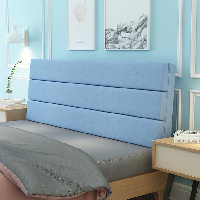 Современный однотонный мягкий чехол для изголовья кровати, подушка из губки с высоким отскоком, съемная моющаяся подушка для талии, чехол для изголовья кровати