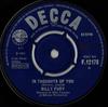 7inch Record BILLY FURY - In Thoughts Of You F12178 Decca 1965 UK Rock Used
