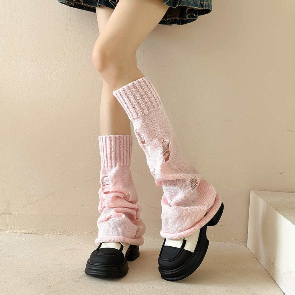 Fashion Leg Socks Knitted Thermal Leggings Boot Cover Leg Cover  Spring Autumn Winter