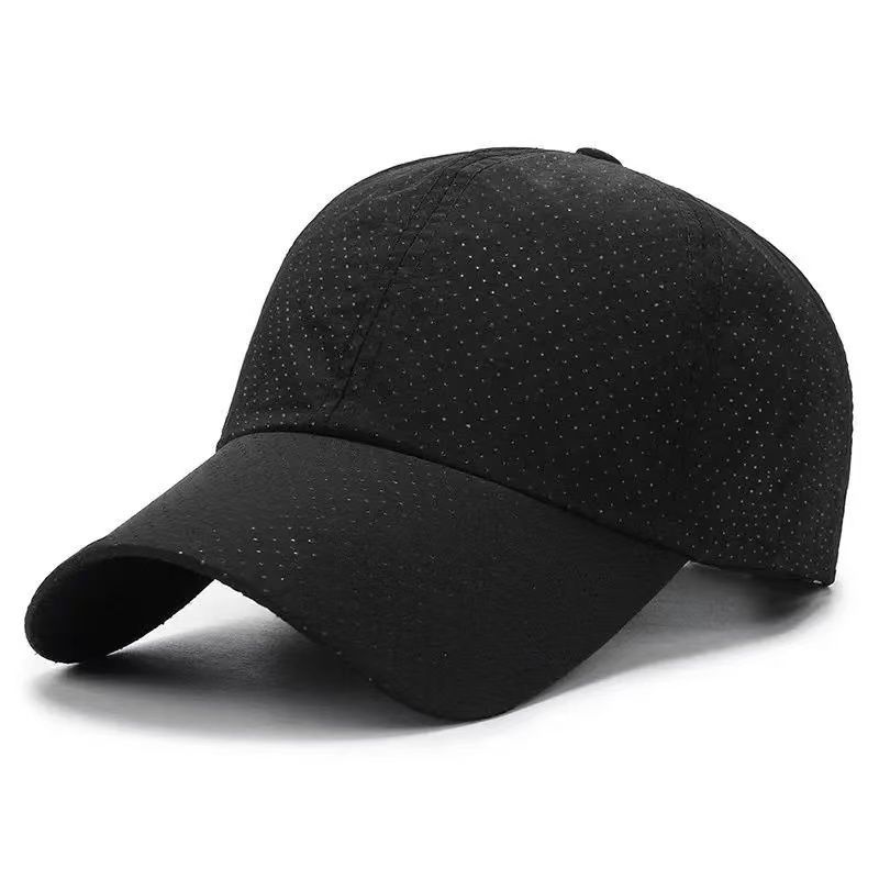 Summer quick-drying punching breathable baseball cap solid color light board sun protection hat women's versatile classic quick-drying cap