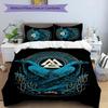 Nordic Mythology 3pcs Bedding Set Duvet Cover Closure Includes 1 Duvet Cover & 2 Pillowcases for All Seasons Bedroom Home Dorm Decor