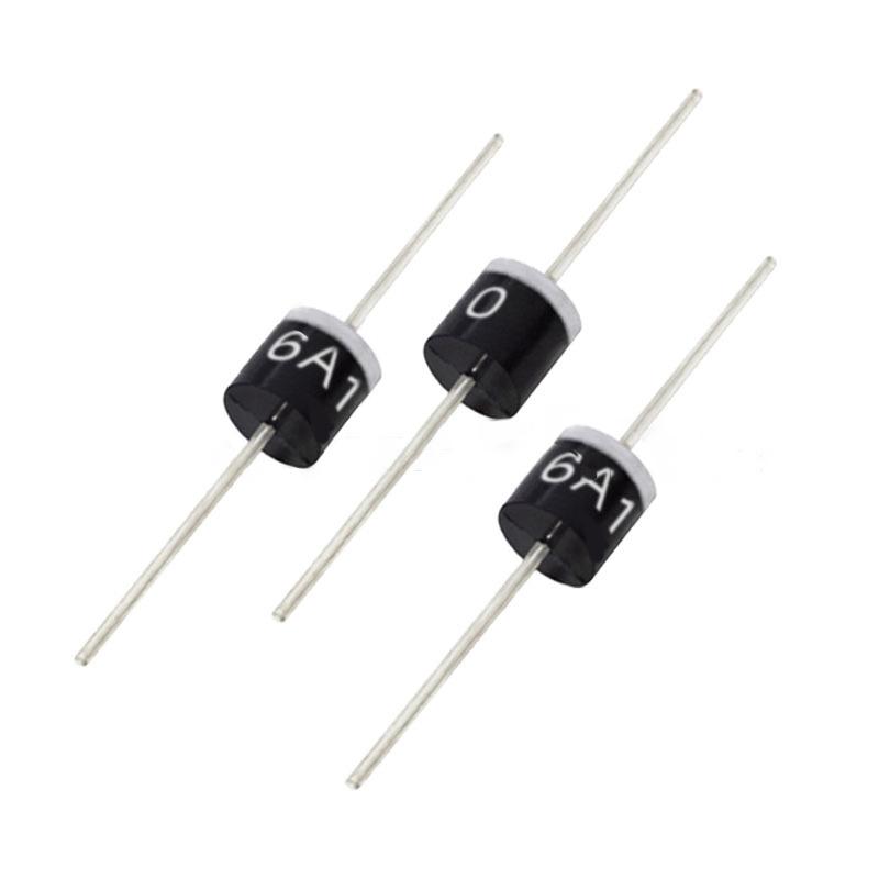 10Pcs High Power 6A10 Rectifier Diode 6A 1000V Electrical Axial Rectifier Diode