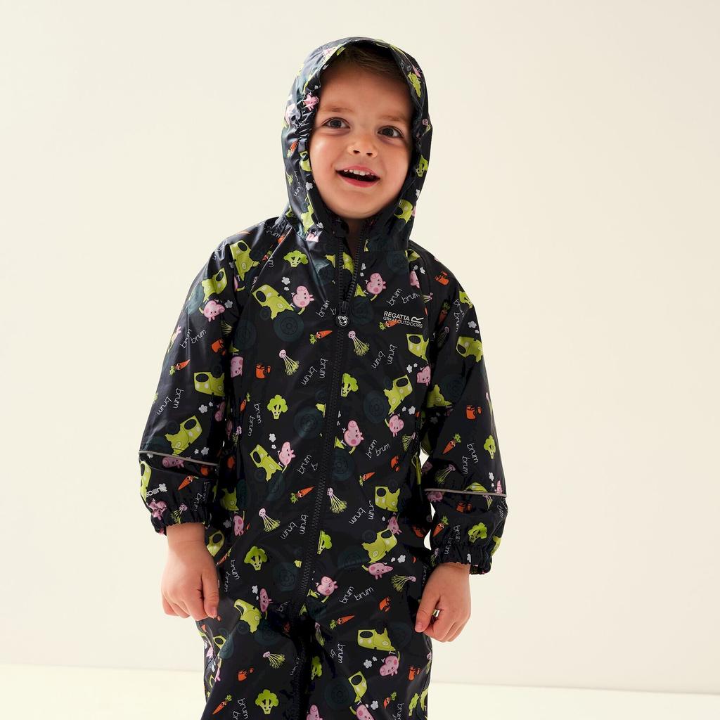 Regatta Детский/детский водонепроницаемый костюм «Свинка Пеппа» с трактором и лужей