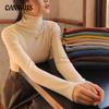 Solid Color Stacked Turtleneck Bottoming Shirt Women Inside The Autumn and Winter Padded and Thickened Long-sleeved Tight Bottoming Clothes