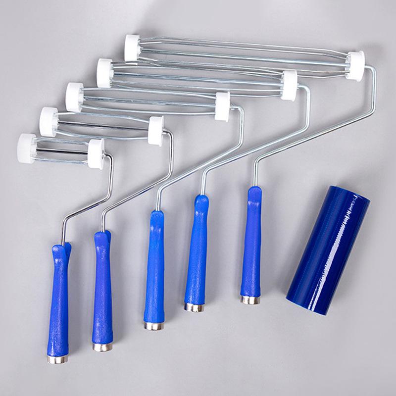 Телескопическая ручка для ролика от ворса из нержавеющей стали - Промышленного класса, съемная, для удаления пыли и краски