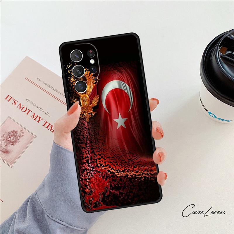 Национальный флаг Турции Турецкий флаг чехол для телефона Для Samsung Galaxy S24 S25 S23 S22 Ultra Note 10 20 Plus S20 S21 FE Чехол