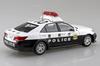AOSHIMA Масштаб 1/32 Rakupla Сборная модель-защелка №01-PC Toyota Crown Патрульная машина Предварительно окрашенная пластиковая модель