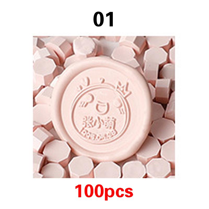 100PCS51Colors Wax Bean Envelope Invitation Letter Stamp Sealing Wax Special Mud Sealing Wax
