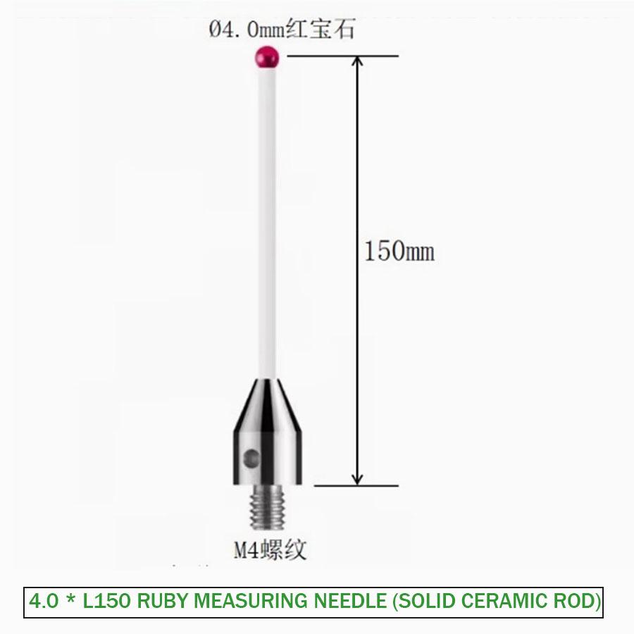 CNC machine probe M4 Renishaw ruby ceramic measuring needle solid ceramic rod A-5000-3709/3712 6.0mm
