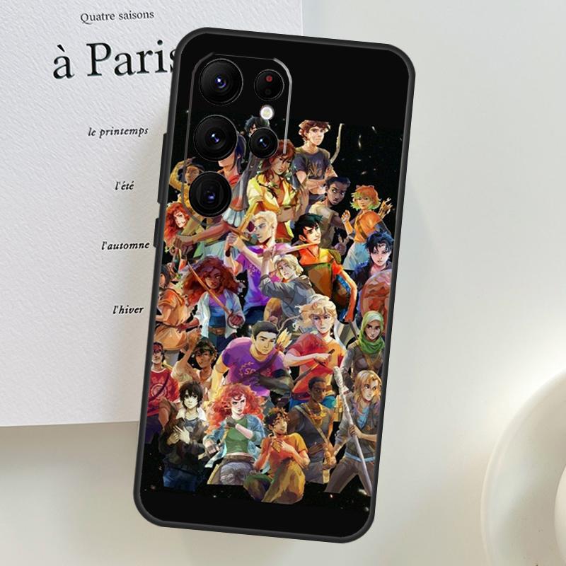 Чехол для телефона с мультяшным рисунком Перси Джексона для Samsung Galaxy S22 Ultra S21 S20 FE S9 S10 Plus Note 10 20 S23 Ultra