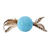 Cat Sisal Scratching Ball Toy Interactive Anti-Bite Sounding Toy Cat Scratcher Sisal Ball with Feather