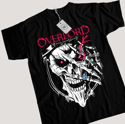 Футболка Overlord Айнз Оал Гоун Альбедо Череп Аниме Манга Подарки Футболка Все Размеры
