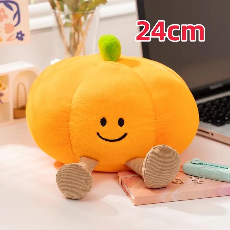 18~30cm Halloween Pumpkin Ghost Plush Toy Plushie Soft Plant Stuffed Doll Holidays Props Decorative Throw Pillow for Kids