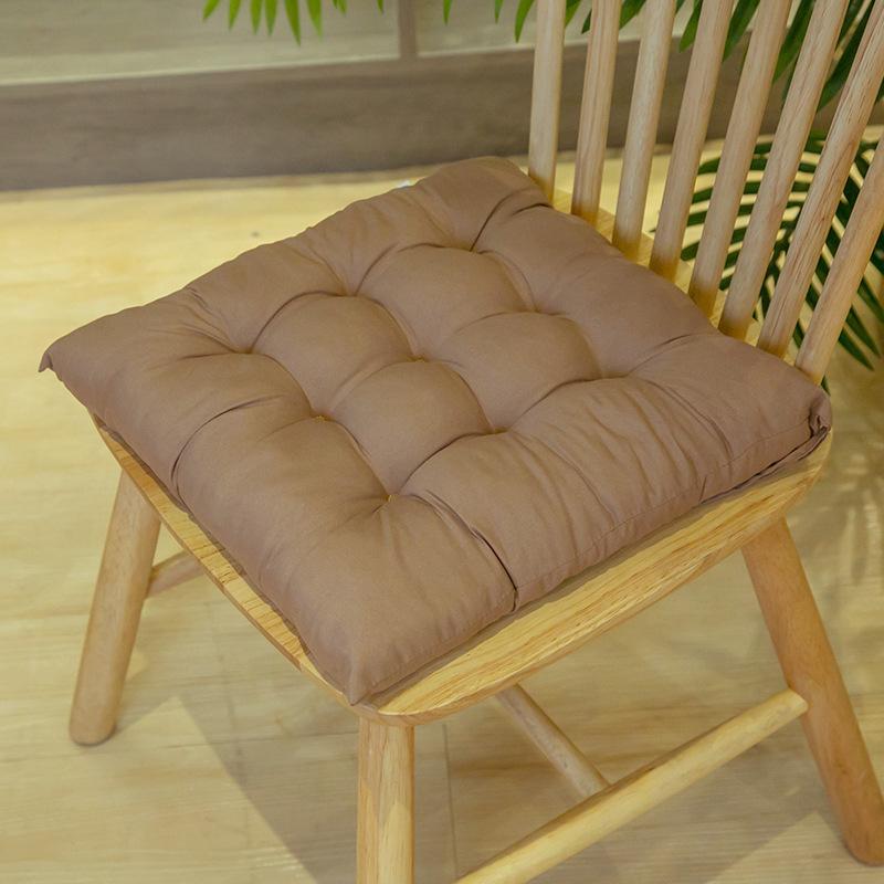 Утолщенная однотонная подушка для стульев в офисе, мягкая подушка для компьютерного сиденья, татами, подушки для квадратных стульев в гостиной, коврики