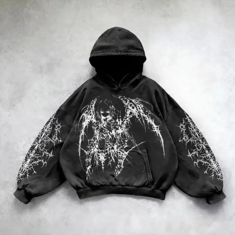 Unisex Oversized Hooded Sweatshirt With 3D Print Streetwear Long Sleeve Pullover Winter Casual Wear