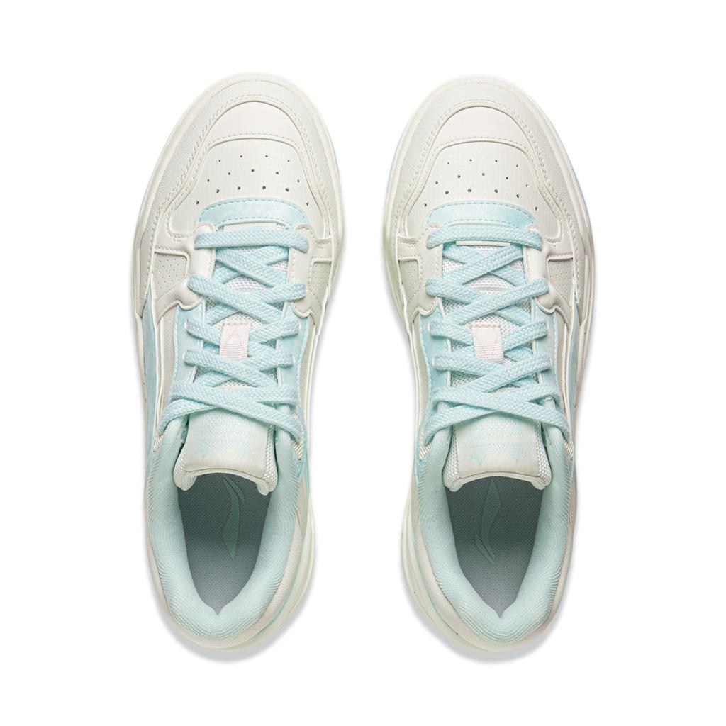 Li Ning Moon White 2.0 Противоскользящая Амортизация Устойчивая к истиранию Дышащая Низкие Кеды для Скейтборда Женские AGCU276-12