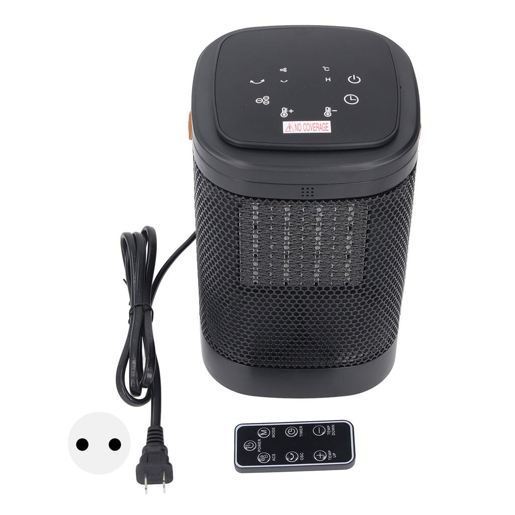 Электрический обогреватель холодного и теплого воздуха с сенсорным экраном и функцией умного таймера, осциллирующий портативный обогреватель с 