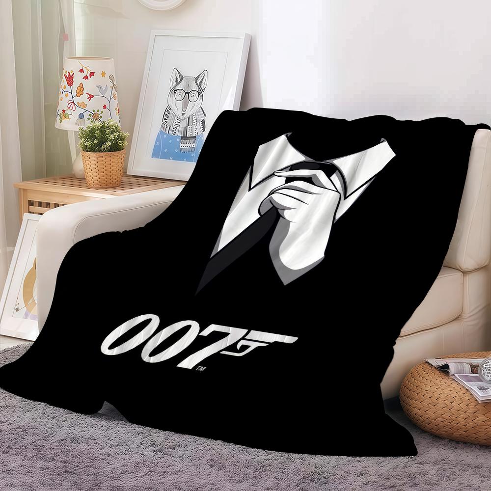 British Legend J James B Bond 007 Blanket Soft and Skin Friendly For Couch Bed Napping Bedspread All Seasons Comforter