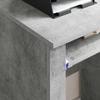 Rolling Desk Concrete Grey 91 x 50 x 77 cm Particleboard