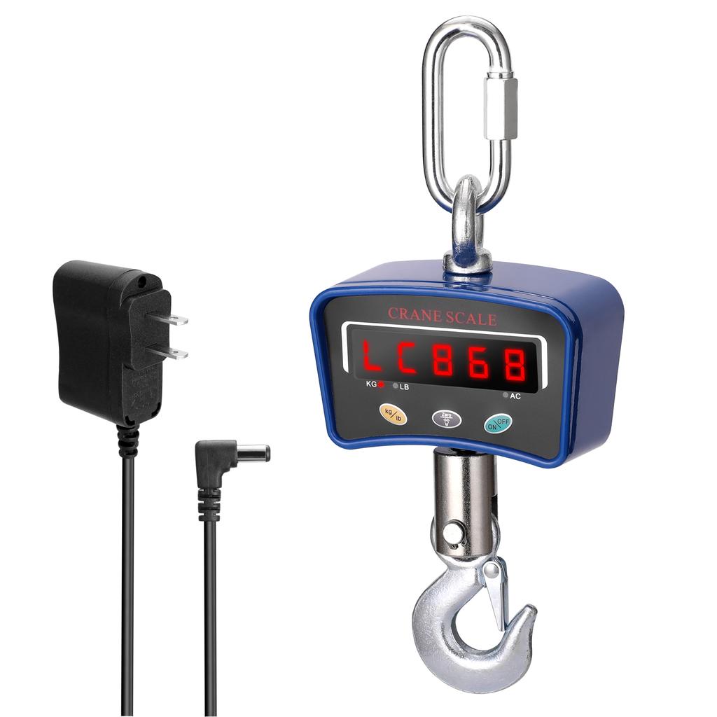 Мини ЖК-цифровые 1000 кг крановые весы портативные промышленные электронные тяжелые весы с крюком для подвешивания