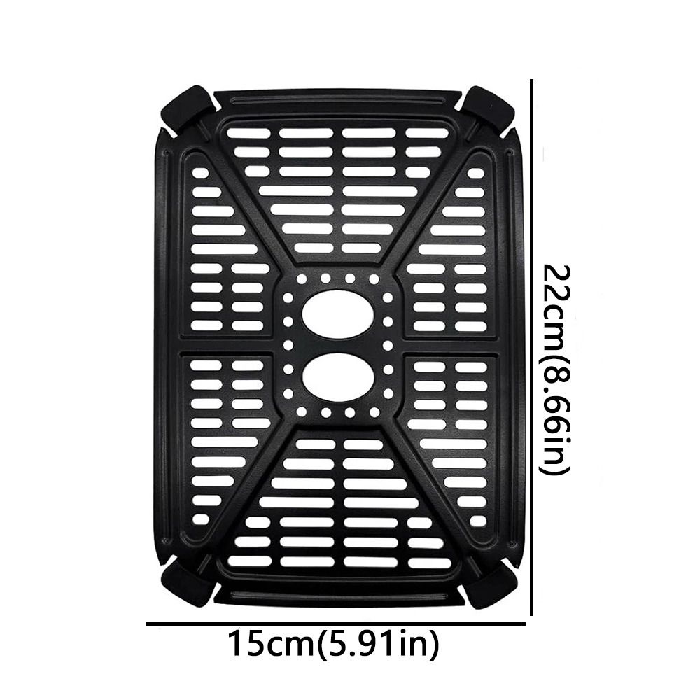 Квадратная решетка-гриль для аэрофритюрницы, антипригарный противень для аэрофритюрницы, вкладыш для аэрофритюрницы, аэрофритюрница с двумя корзинами