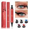 Color Double-headed Stamp Eyeliner Waterproof Non-smudge Liquid Eyeliner Pen