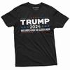 Футболка Трампа - Сделаем Америку Снова Великой и Славной Трамп 2024 Американская футболка Унисекс Футболка