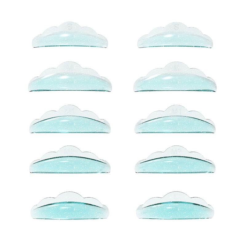 BLACKWINGS 5 пар силиконовых подушечек для завивки ресниц, подушечки для завивки ресниц, с таблицей размеров, гипоаллергенные многоразовые аксессуары