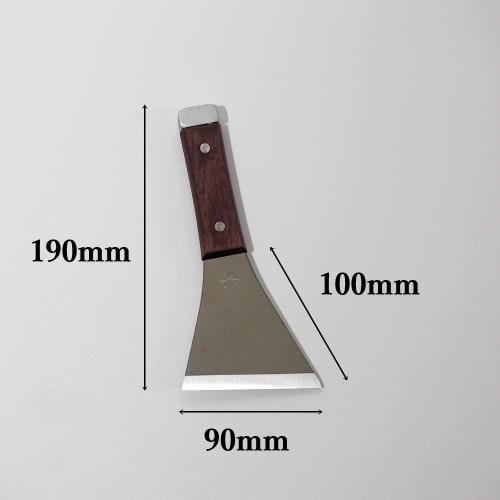 Hakeichi Y-Shaped Leather Skimmer with Hammer, 90mm, Stainless Steel, 1 Piece