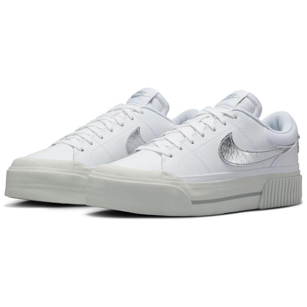 Nike Кроссовки Court Legacy Низкие Скейтбордические Женские Белые HQ2307-100 Устойчивые к Скольжению и Истиранию