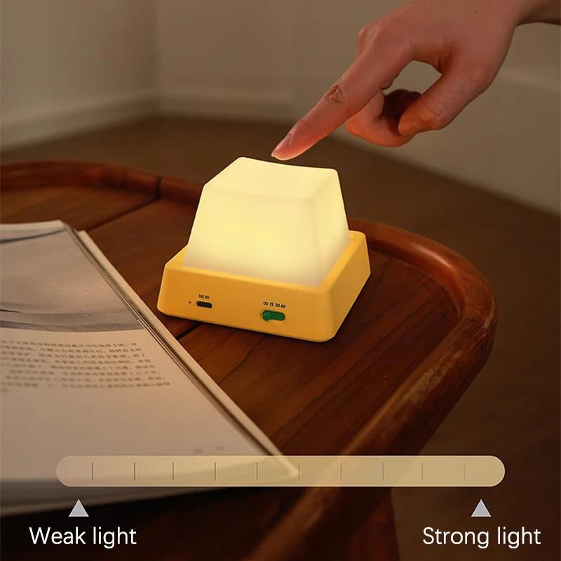 Новый прикроватный столик-лампа, украшение комнаты, перезаряжаемые светодиодные ночники с сенсорным управлением, декор, сопровождение ребенка в спальне, подарок на день рождения