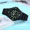 Casio Серия YOUTH-MRW Дисковые Трехштырьковые Дайвинг Ветер Спорт Кварцевый Механизм Ремешок из Смолы Японские и Корейские Часы Мужские;s Часы Черный циферблат MRW-200H-3B