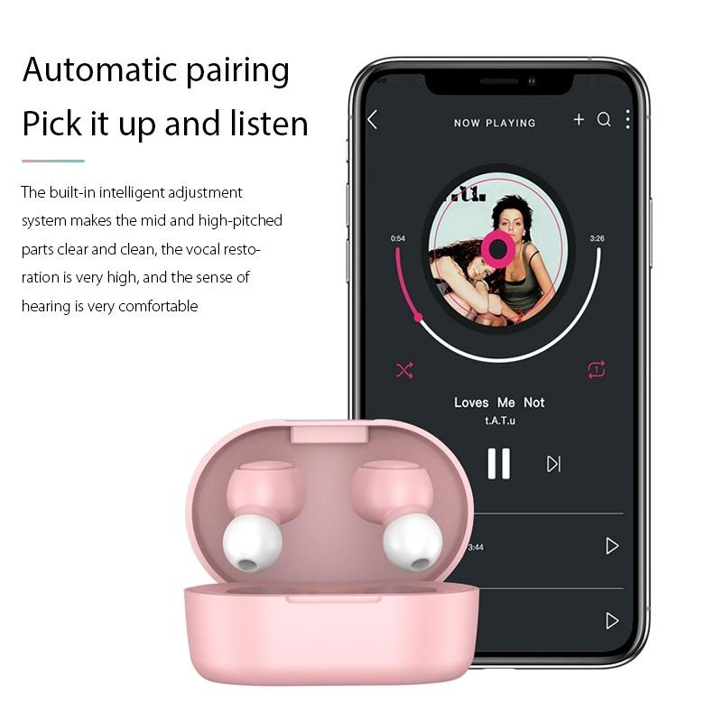 Admisitr Внутриканальная TWS-гарнитура Bluetooth 5.3 со стереозвуком Hi-Fi и магнитным зарядным кейсом в нескольких цветах