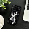 Deer Hunting Camo  Phone Case For Samsung S26,S25,S24,S23,S22,S30,S21,Ultra,Plus,FE 5G Black Soft Cover